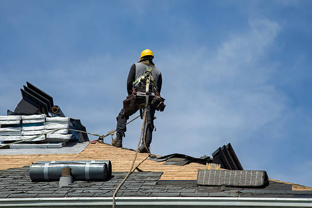 Professional Flat Roof Repair technician working in Mendon, IL